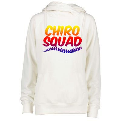 Chiro Squad Chiropractic Funny Chiropractor Novelty Humor Gift Womens Funnel Neck Pullover Hood