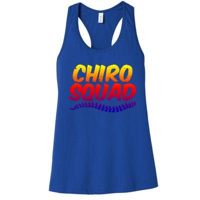 Chiro Squad Chiropractic Funny Chiropractor Novelty Humor Gift Women's Racerback Tank