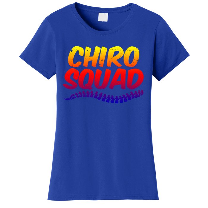 Chiro Squad Chiropractic Funny Chiropractor Novelty Humor Gift Women's T-Shirt