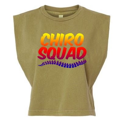 Chiro Squad Chiropractic Funny Chiropractor Novelty Humor Gift Garment-Dyed Women's Muscle Tee