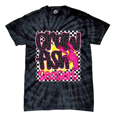 Crawfish Season Crawfish Boil Lobster Cajun Tie-Dye T-Shirt