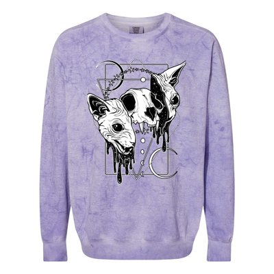 Cosmic Sphynx Colorblast Crewneck Sweatshirt