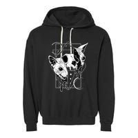 Cosmic Sphynx Garment-Dyed Fleece Hoodie