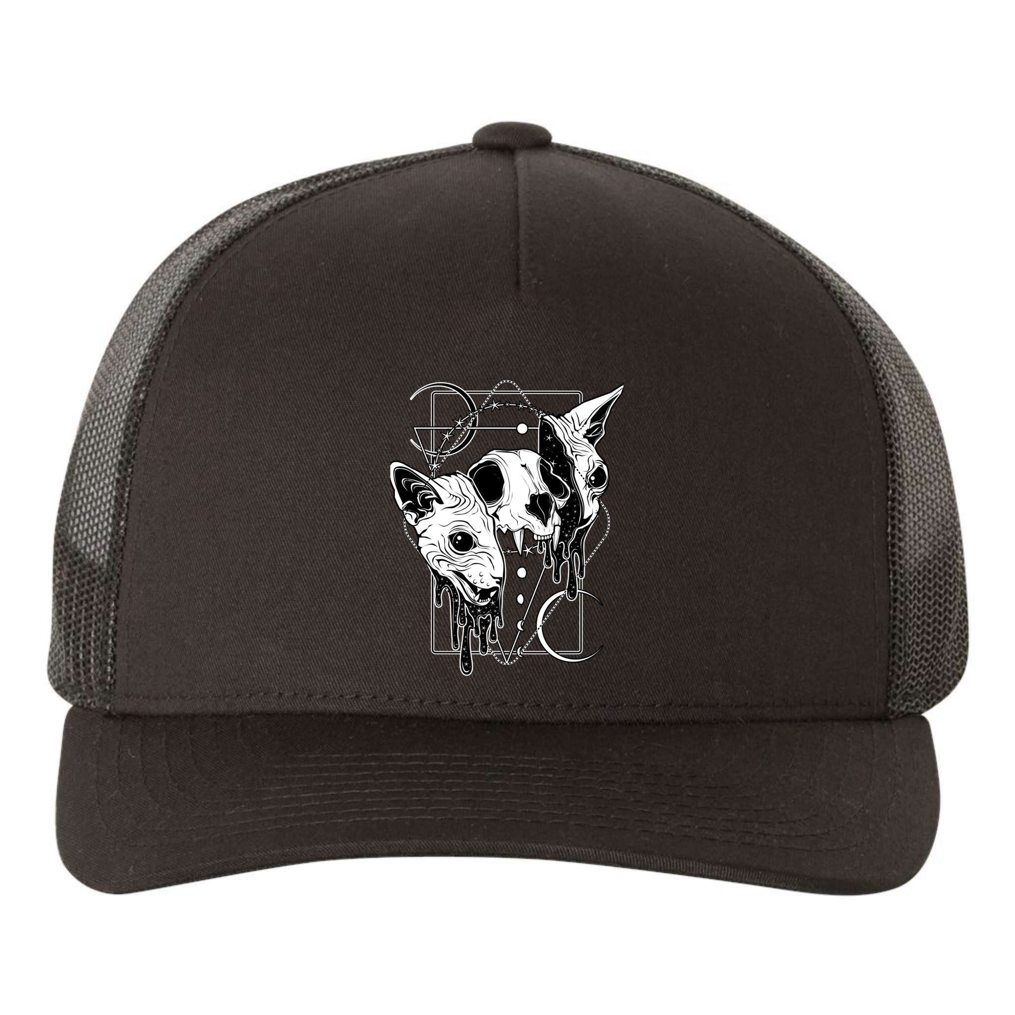 Cosmic Sphynx Yupoong Adult 5-Panel Trucker Hat