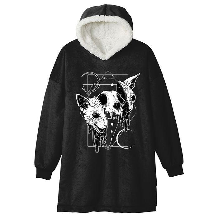 Cosmic Sphynx Hooded Wearable Blanket