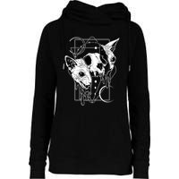 Cosmic Sphynx Womens Funnel Neck Pullover Hood