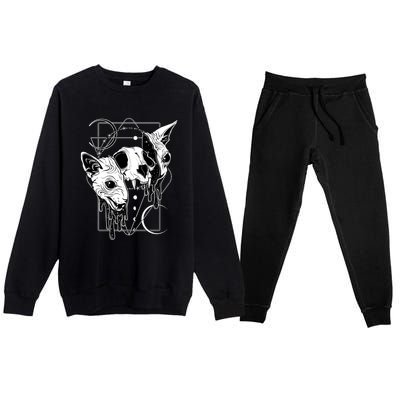 Cosmic Sphynx Premium Crewneck Sweatsuit Set