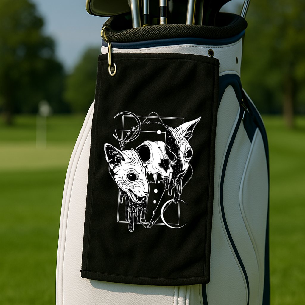 Cosmic Sphynx Golf Towel
