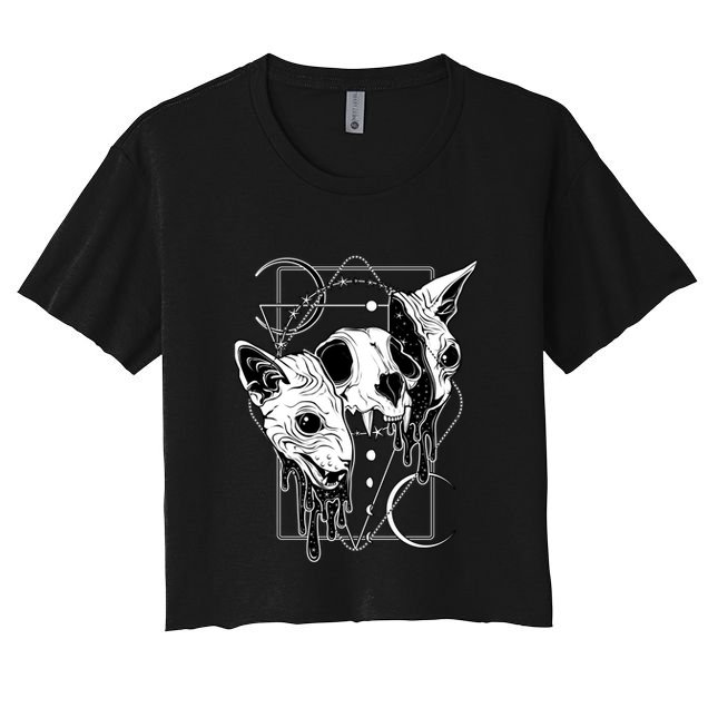Cosmic Sphynx Crop Top