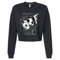 Cosmic Sphynx Cropped Pullover Crew