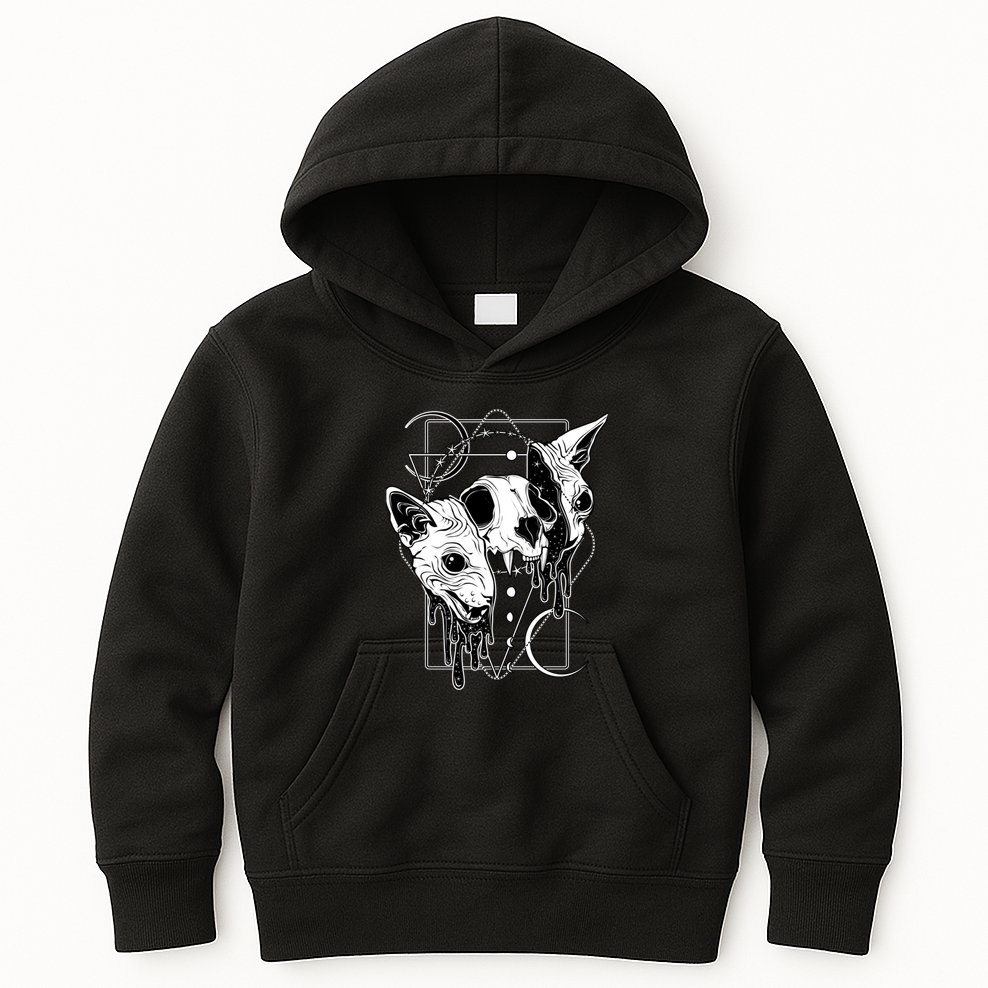Cosmic Sphynx Kids Hoodie