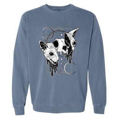 Cosmic Sphynx Garment-Dyed Sweatshirt