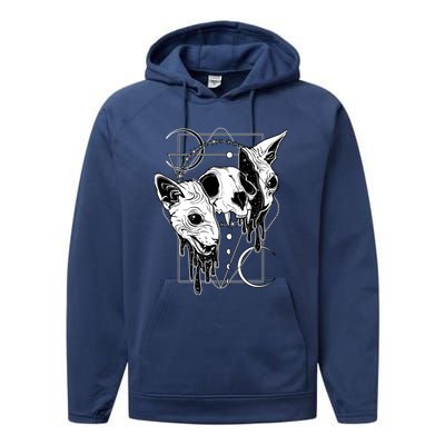 Cosmic Sphynx Performance Fleece Hoodie