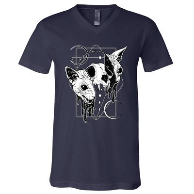 Cosmic Sphynx V-Neck T-Shirt