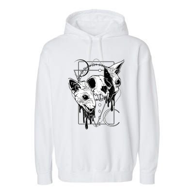 Cosmic Sphynx Garment-Dyed Fleece Hoodie