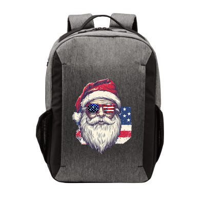 Christmas Santa Claus Patriotic Usa Sunglasses In July Vector Backpack