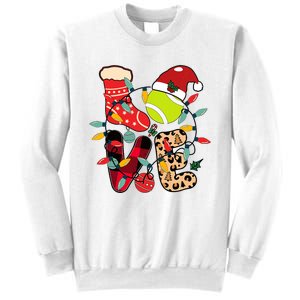 Christmas Santa Claus Tennis Game Tennis Racket Humor Quote Sweatshirt