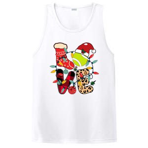 Christmas Santa Claus Tennis Game Tennis Racket Humor Quote PosiCharge Competitor Tank