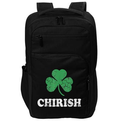 Chirish Shamrock Chicago Irish St Patricks Day Impact Tech Backpack
