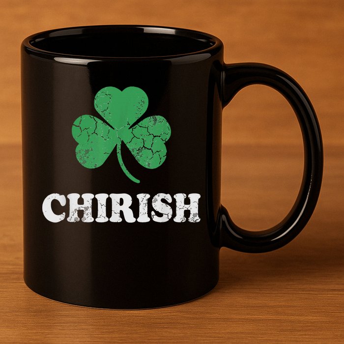 Chirish Shamrock Chicago Irish St Patricks Day 11oz C Handle Ceramic Mug