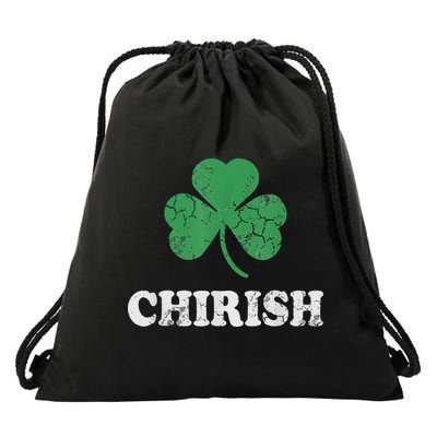 Chirish Shamrock Chicago Irish St Patricks Day Drawstring Bag