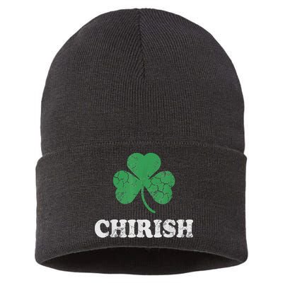 Chirish Shamrock Chicago Irish St Patricks Day Sustainable Knit Beanie