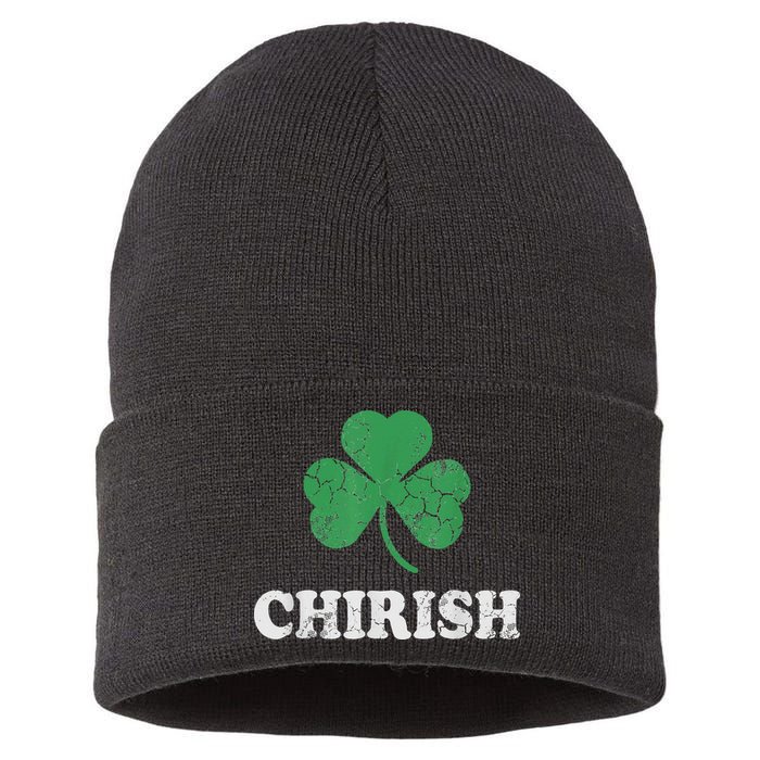 Chirish Shamrock Chicago Irish St Patricks Day Sustainable Knit Beanie