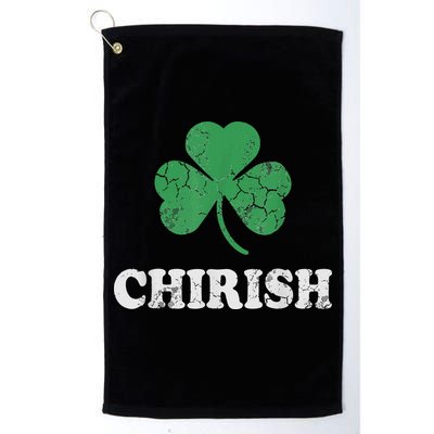 Chirish Shamrock Chicago Irish St Patricks Day Golf Towel