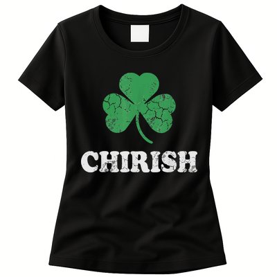 Chirish Shamrock Chicago Irish St Patricks Day Womens T-Shirt