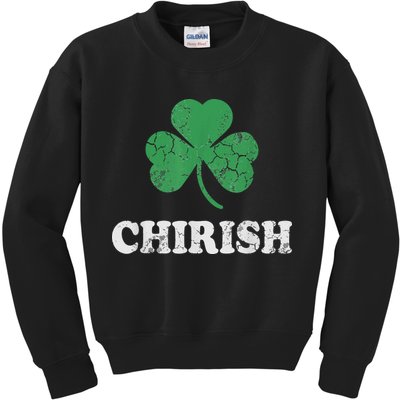 Chirish Shamrock Chicago Irish St Patricks Day Kids Sweatshirt