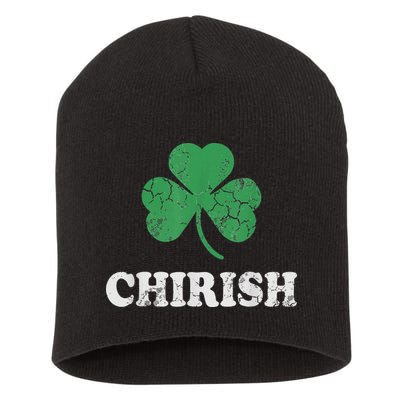 Chirish Shamrock Chicago Irish St Patricks Day Short Acrylic Beanie