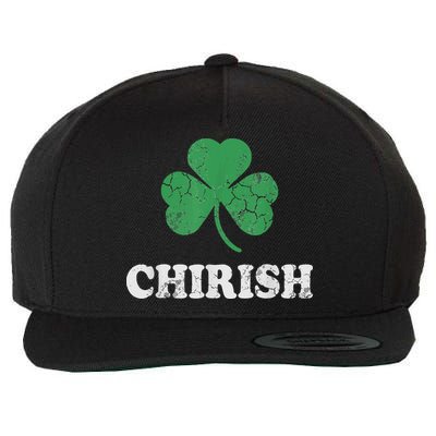 Chirish Shamrock Chicago Irish St Patricks Day Wool Snapback Cap