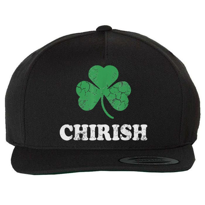 Chirish Shamrock Chicago Irish St Patricks Day Wool Snapback Cap