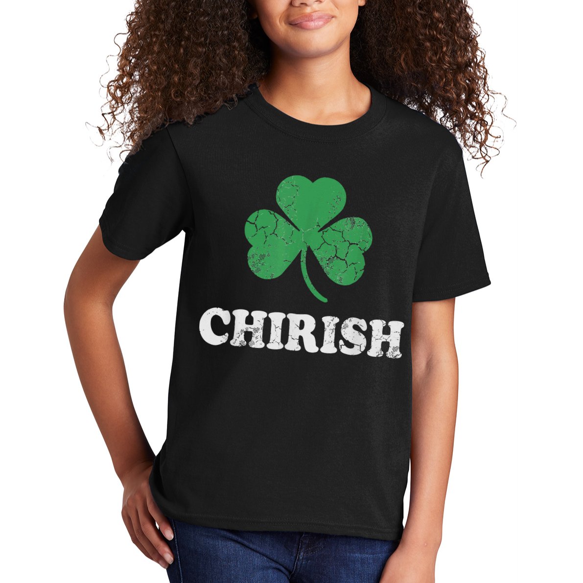 Chirish Shamrock Chicago Irish St Patricks Day Kids T-Shirt