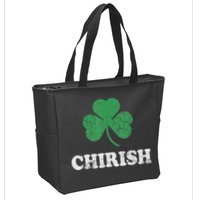 Chirish Shamrock Chicago Irish St Patricks Day Zip Tote Bag