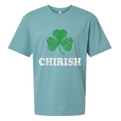 Chirish Shamrock Chicago Irish St Patricks Day Sueded Cloud Jersey T-Shirt