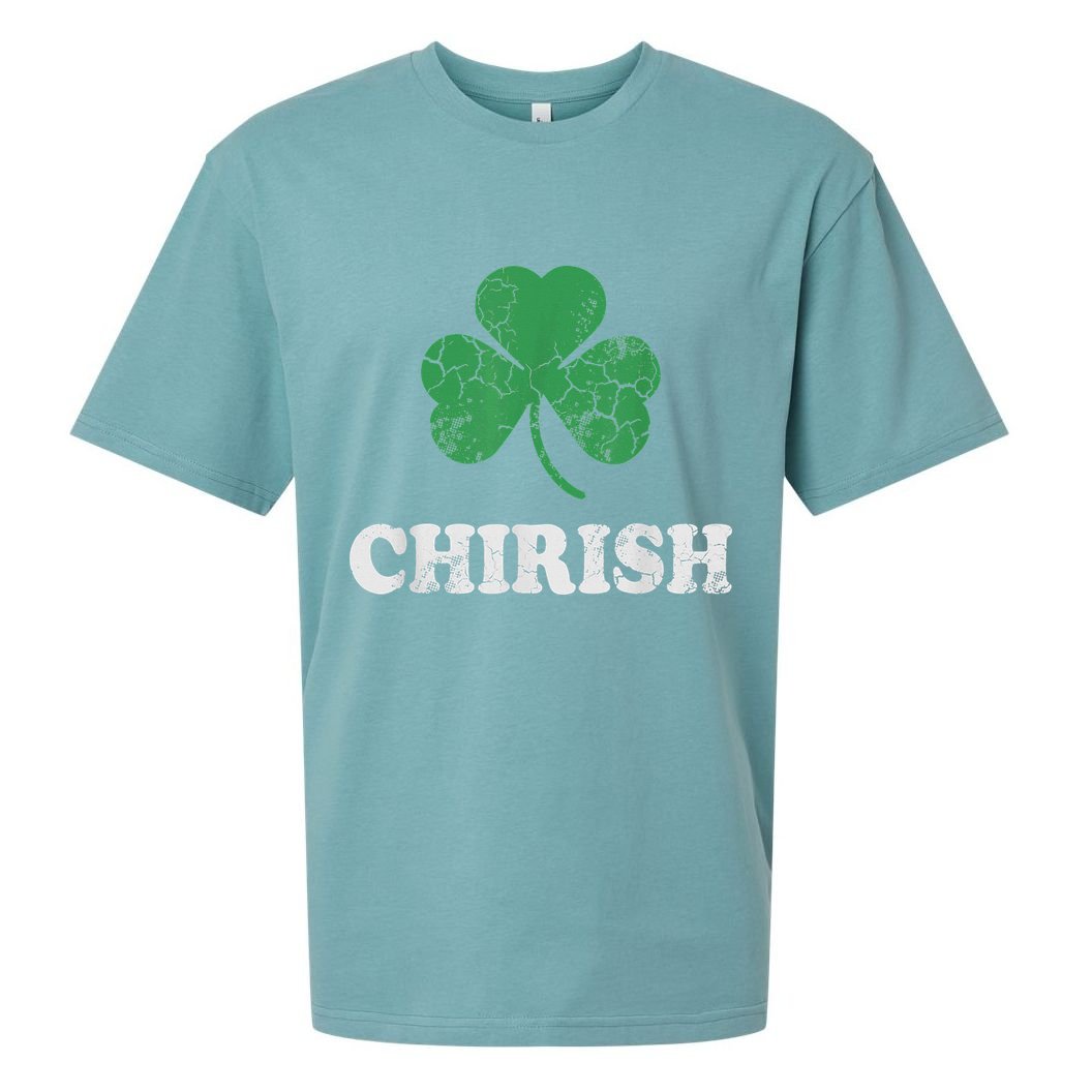 Chirish Shamrock Chicago Irish St Patricks Day Sueded Cloud Jersey T-Shirt