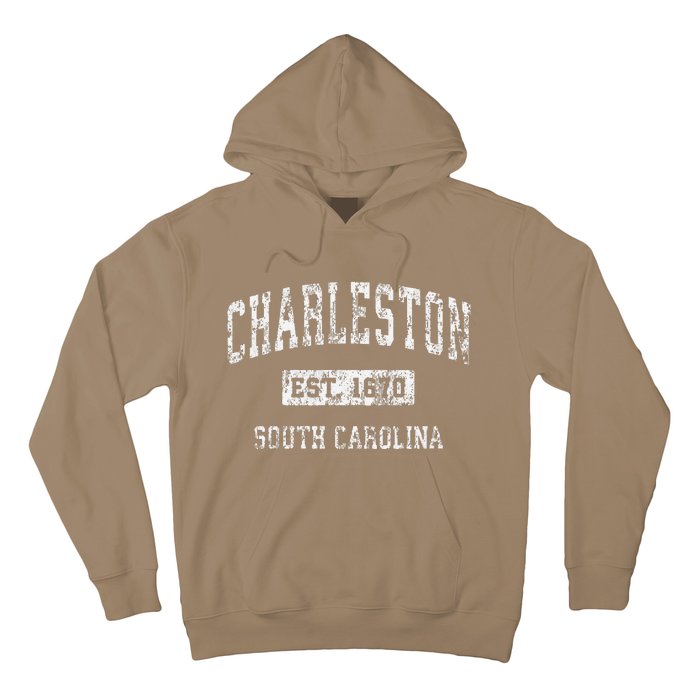 Charleston South Carolina Sc Vintage Established Hoodie