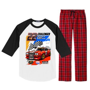 Chalenger Super Car Racing Raglan Sleeve Pajama Set