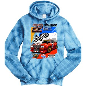 Chalenger Super Car Racing Tie Dye Hoodie