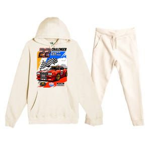 Chalenger Super Car Racing Premium Hooded Sweatsuit Set