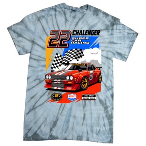 Chalenger Super Car Racing Tie-Dye T-Shirt