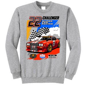 Chalenger Super Car Racing Tall Sweatshirt