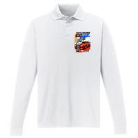 Chalenger Super Car Racing Performance Long Sleeve Polo