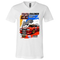 Chalenger Super Car Racing V-Neck T-Shirt