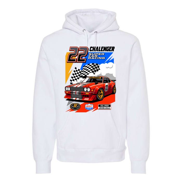 Chalenger Super Car Racing Premium Hoodie