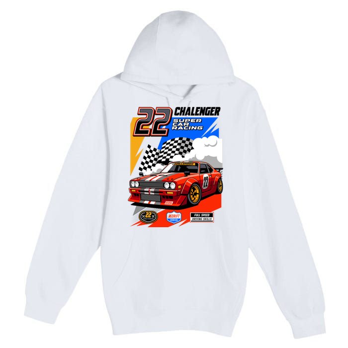 Chalenger Super Car Racing Premium Pullover Hoodie