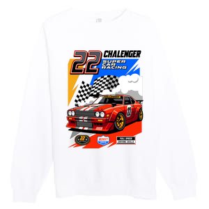 Chalenger Super Car Racing Premium Crewneck Sweatshirt