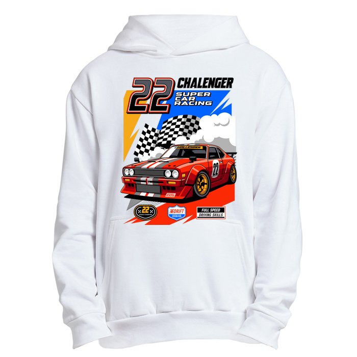 Chalenger Super Car Racing Urban Pullover Hoodie