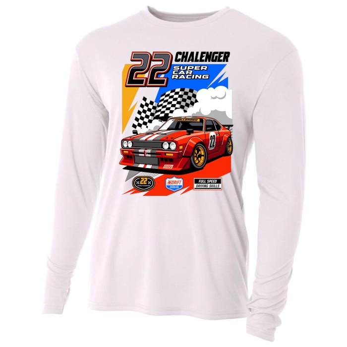 Chalenger Super Car Racing Cooling Performance Long Sleeve Crew